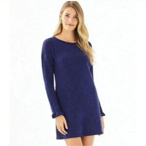 LILLY PULITZER | Galen Chenille Dress True Navy Blue sz S